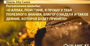 Разъяснение мольбы О Аллах прошу у Тебя полезного знания прекрасного надела