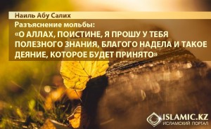 Разъяснение мольбы О Аллах прошу у Тебя полезного знания прекрасного надела