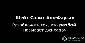 Шейх Салих аль-Фаузан — Разоблачать тех, кто разбой называет джихадом
